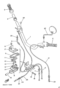 FS1 Steering handle. cable