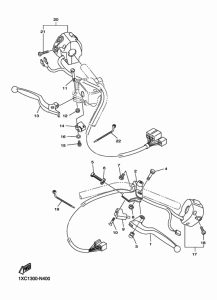 XVS950CU ハンドルスイツチ & レバー