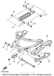 BW80U Swing arm-rear shocks