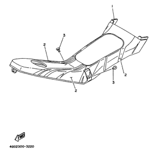 TY250Z Сиденье