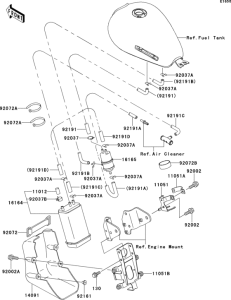 EJ650 Испарительная система топлива