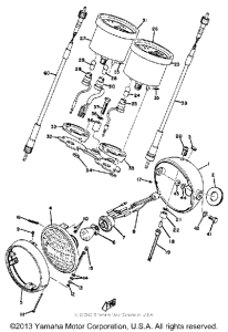 CT1 Headlight - speedometer - tachometer