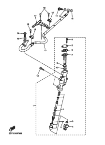 WR250X Задний торм цилиндр