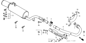 ATC250ES Глушитель