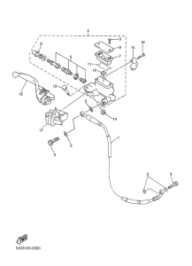 YZ250F Главный тормозной цилиндр