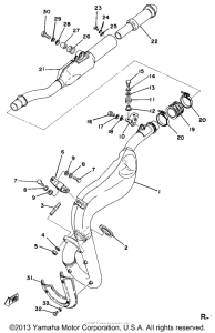 DT250D Выхлопная система