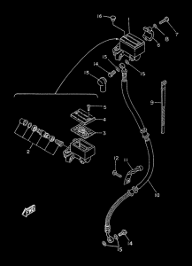 TZR50 Bomba de freno delantero