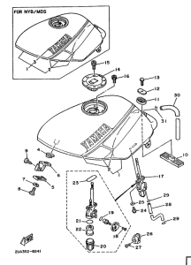RD350LCF (20KW) Топливный бак