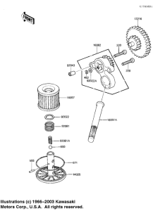 EX305 Насос масляный  / фильтр масляный