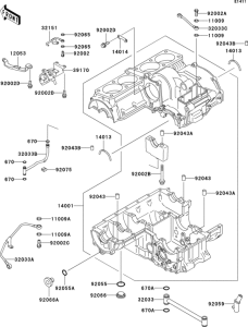 ZG1200 Картер двигателя