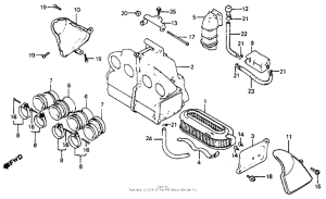CB750SC Воздушный фильтр