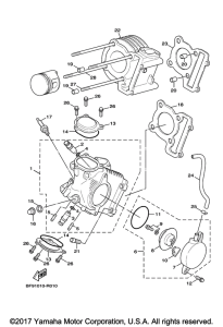 YW125 Головка цилиндров