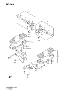 VL800 Подножки