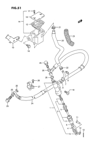 DR650 Задний тормозной цилиндр