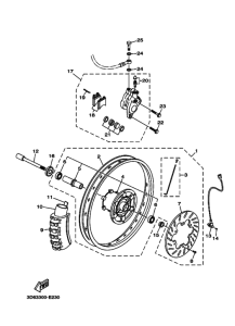 XT125R Передние колеса & brake system