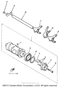 XV700SSC Копирный вал