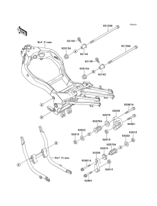 ZX1100 Рама ,крепежные детали