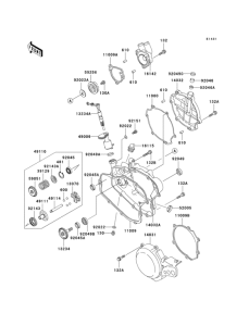KX100 Engine cover(s)(1 / 2)(d1 / d2)