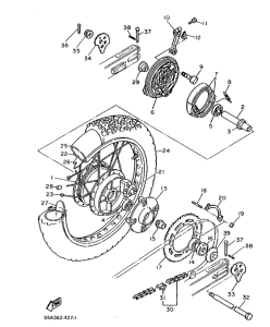XT500 Переднее колесо