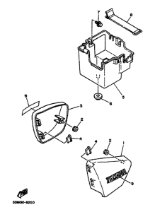 XV125 Couvercle lateral