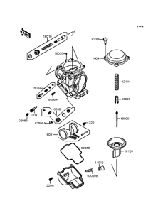 ZX250 Карбюратор в разборе