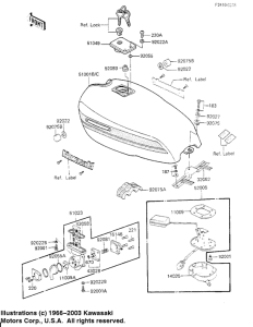 KZ700 Tank fuel