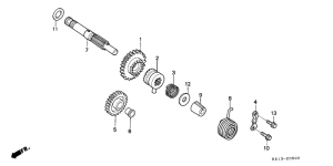 MTX125 Кик стартер