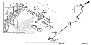 CTX700 DCT Задний суппорт