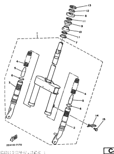 SH50 SH50W Вилка передней оси