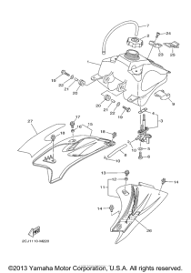 TTR50ED Топливный бак