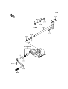 ZX1400 Механизм переключения передач
