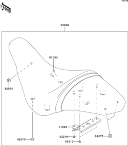 VN1700 Сиденье