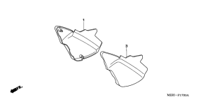 CBF600 (Naked, ABS) Боковая крышка