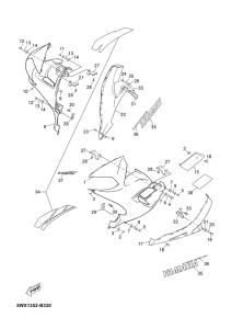 TZR50 Обтекатель 2