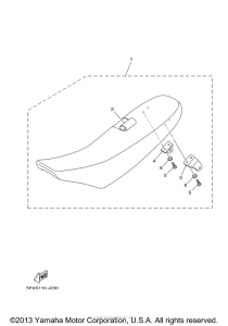 YZ85D Сиденье