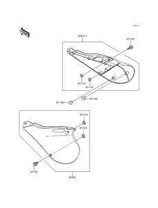 KX125 Боковые обтекатели