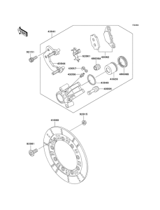 KL250 Передний суппорт