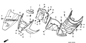 SK50M Front fender / step floor