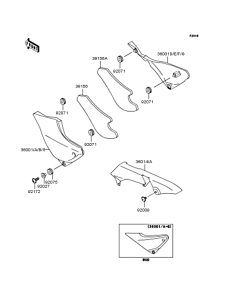 ZR1100 Боковые обтекатели