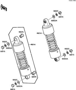 VN1500 Подвеска  /  амортизатор