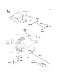 EJ650 Педаль тормоза