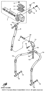 FZR600RL Главный тормозной цилиндр