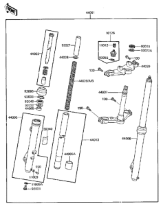  Вилка передней оси