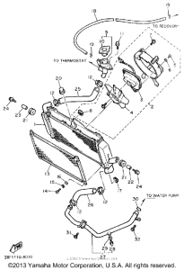 FZR400A Радиатор и Патрубки