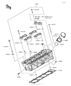 ZX1000 Головка цилиндров