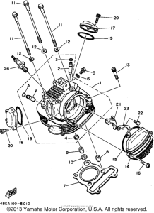 XT225G Головка цилиндров