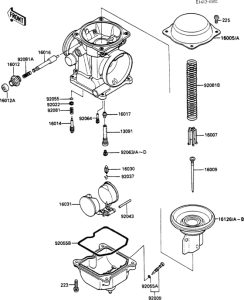 EX500 Carburetor parts(1 / 2)