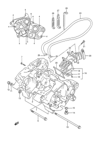 TS200 Картер двигателя