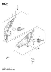 UX150 Front turnsignal lamp