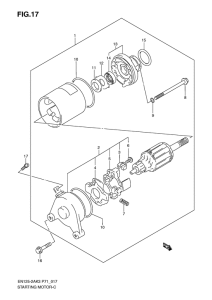 EN125 Стартерный мотор